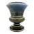 1950s Wade Pottery Ireland Blue Pedestal Shamrock Vase, Irish Porcelain Urn - Neoclassical / Traditional / English Country For Sale