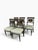 Maitland - Smith Vintage Maitland-Smith Regency Style Chinoiserie Ebonized Dining Chairs - Set of 5 For Sale - Image 4 of 16