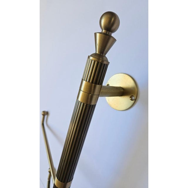 Gold Mid-Century Brass Coat Rack, Germany, 1970s For Sale - Image 8 of 14