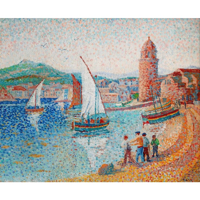 Yvonne Canu, Collioure, Oil on Canvas For Sale - Image 17 of 17