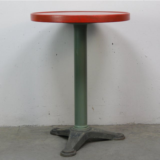 Iron Garden Table, 1940s For Sale - Image 4 of 4