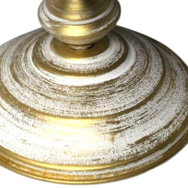 1990s Black Old World 10" Tabletop Globe on Distressed Gold Metal Base 17" Tall For Sale - Image 5 of 7