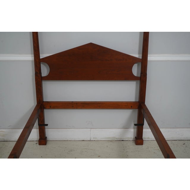Traditional Dr Dimes Cherry Single Twin Size Pencil Point Bed For Sale - Image 3 of 12