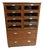 Vintage Dutch Shop Display Cabinet with Drawers, 1950s For Sale