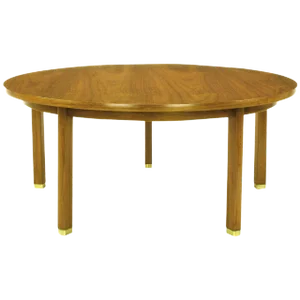 Uncommon Edward Wormley Five-Leg Walnut Coffee Table for Dunbar