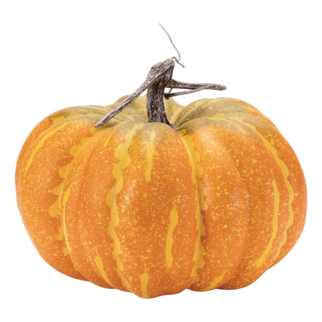 Foam Pumpkin Decor (Set of 2) For Sale