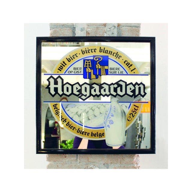 1960s Hoegaarden Mirror Sign, 1960s-1970s For Sale - Image 5 of 5