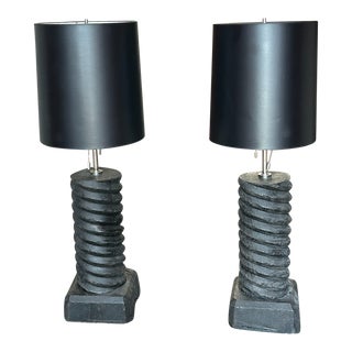 Pair of Ralph Lauren Wood Table Lamps For Sale