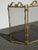 Vintage French Country Brass W Mesh Three Panel Fireplace Screen For Sale In Los Angeles - Image 6 of 15