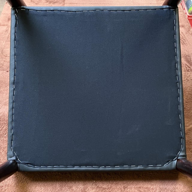 Chairs in Rosewood and Black Imitation Leather from Lübke, 1960s, Set of 6 For Sale - Image 13 of 14