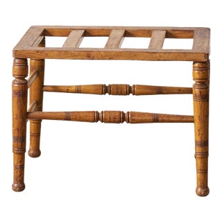 19th Century Victorian Oak Luggage Rack For Sale