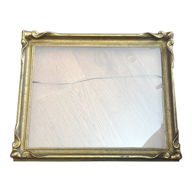 1930s Art Nouveau Wood and Gesso Frame For Sale