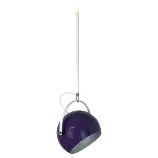 Adjustable Pop Art Hanging Light with Purple Spot in the style of Panton, Germany, 1970s For Sale