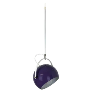 Adjustable Pop Art Panton Style Hanging Light with Purple Spot, Germany, 1970s