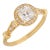 Vintage Gia Diamond 18k Yellow Gold Engagement Ring, Size 6 For Sale