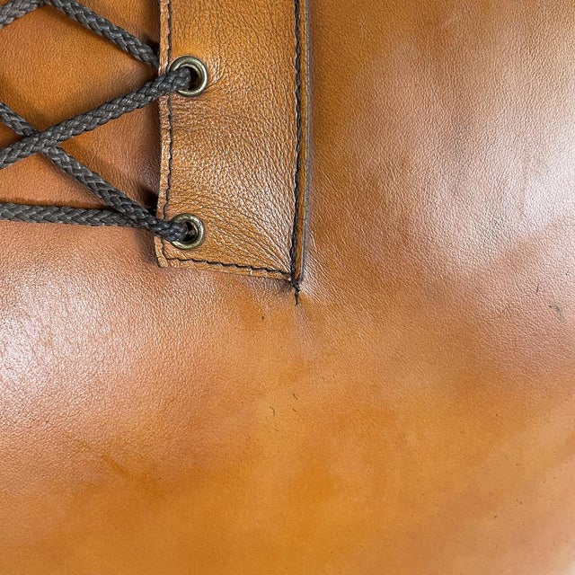 Italian Modern Brown Leather Armchairs, 1970s, Set of 2 For Sale - Image 14 of 18