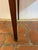18th Century French Hand Painted Walnut & Leather Side Table For Sale - Image 9 of 14