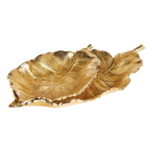 Alegra Leaf Trays, Set Of 2 For Sale