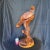 Burnt Umber 1950s Wood Carving of Golden Eagle. For Sale - Image 8 of 9