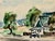 Original watercolor on paper by Henry Emil Salloch, also known as Heinz Emil Salloch, the German-born American artist and...