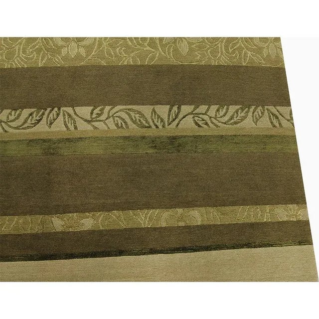 Handwoven Modern Nepali Area Rug 5’0″ X 8’0″ For Sale In Dallas - Image 6 of 11