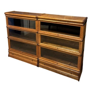 Bookcase from Globe Wernicke, 1890s, Set of 6 For Sale
