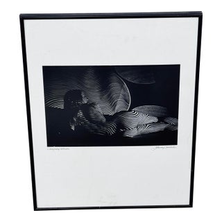 Vintage Framed Johnny Donnels Black and White Photograph For Sale