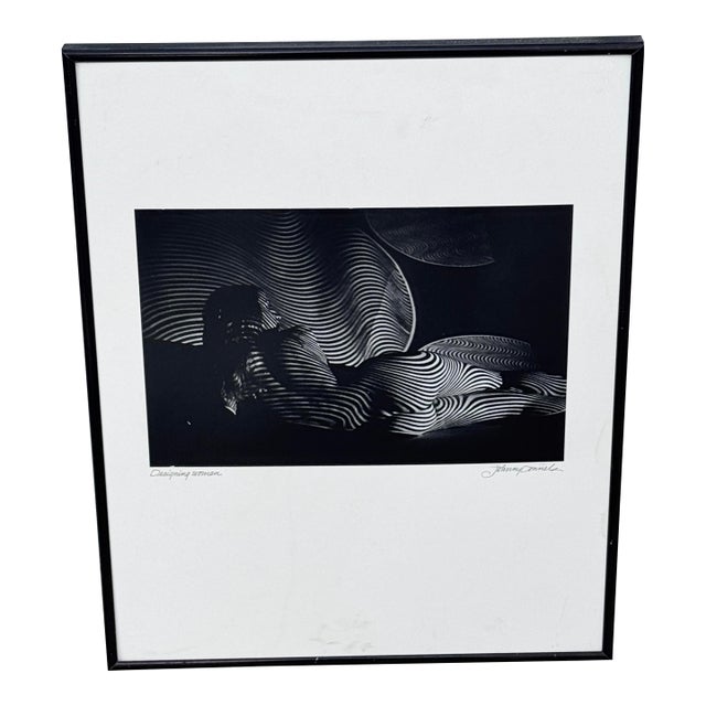 Vintage Framed Johnny Donnels Black and White Photograph For Sale