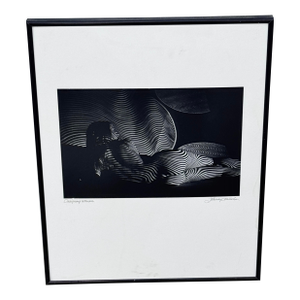 Vintage Framed Johnny Donnels Black and White Photograph