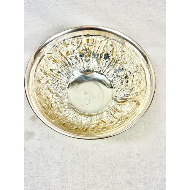 Vintage Silver Colored Metal Compote For Sale In New Orleans - Image 6 of 9