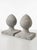 Elevate your garden or grand entryway with this striking pair of vintage Neoclassical finials. Expertly crafted in the...
