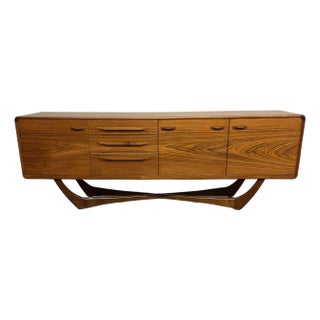 Beithcraft Long Teak Vintage Sideboard For Sale