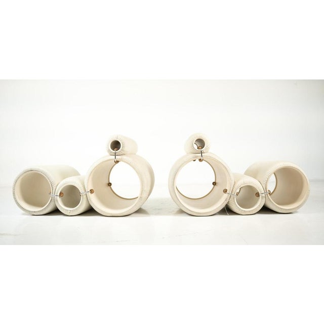 Vintage Tube Chairs by Joe Colombo for Flexform, 1960, Set of 2 For Sale - Image 3 of 17