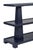 Worlds Away Matthew Izzo Home Lowen Textured Navy Linen Three Tier Console Table For Sale - Image 4 of 7