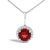 Adorn your neckline with the exquisite allure of this 10K white gold pendant necklace, where the warmth of the metal...