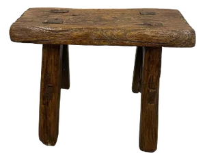 Early 20th Century Antique Chinese Country Low Frog Stool.
