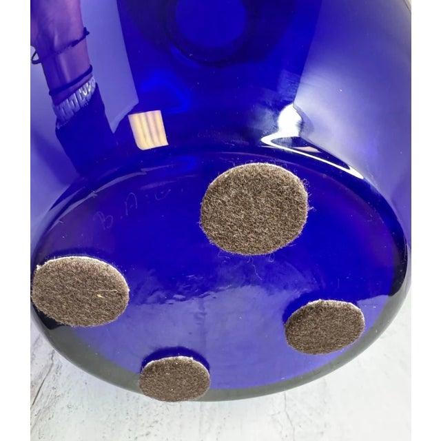 1970s Large b.a.g. Barovier & Toso Murano Art Glass Vase For Sale In Chicago - Image 6 of 7