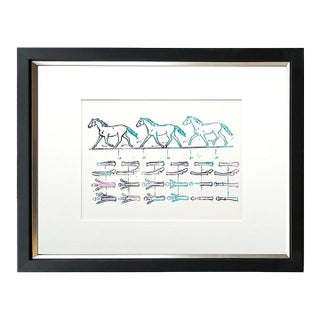 Max Ernst Original Lithograph Table D’hote 1970 Framed For Sale