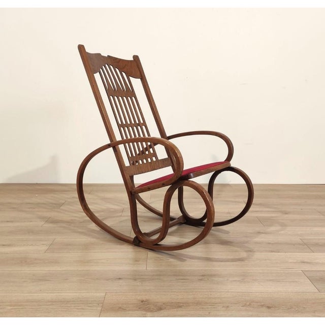 Rocking Chair from Jacob & Josef Kohn, Austria, 1900s For Sale - Image 12 of 12