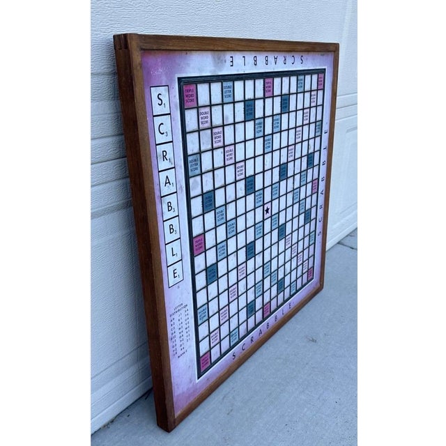 Restoration Hardware Giant Tabletop Scrabble Board Set Lazy Susan For Sale - Image 13 of 13