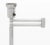 Modern Chrome and Cast Iron Swing Arm Floor Lamp, on circular base with one articulated arm. 50.75" H x 16.5" W x 10.25"...