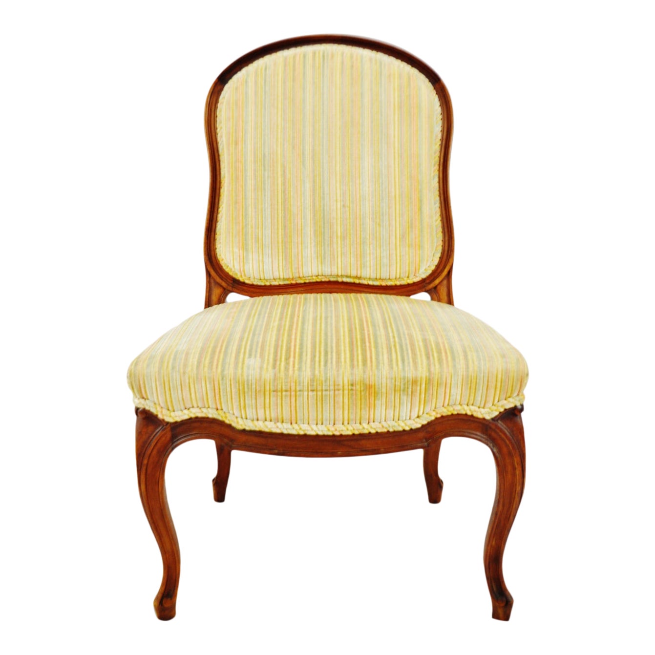 Vintage French Provincial Velvet Upholstered Side Chair Chairish