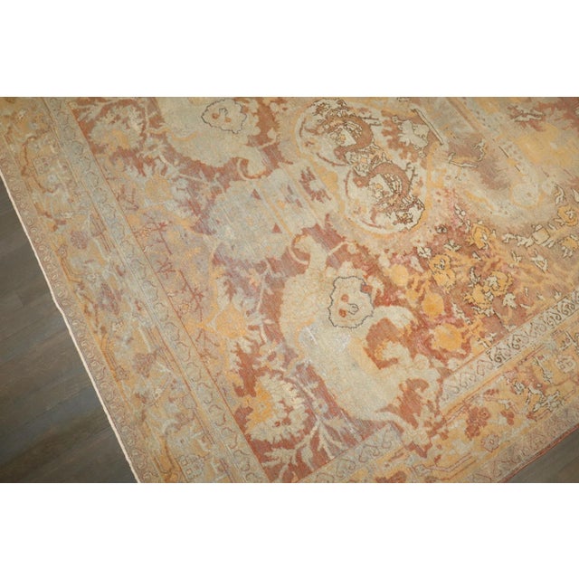 Antique Square Agra Pictorial Animal Rug rug no.j3883 For Sale - Image 11 of 11