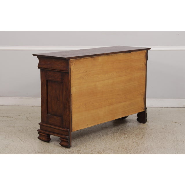 English Hand Crafted Distressed Oak Sideboard Cabinet For Sale - Image 16 of 16