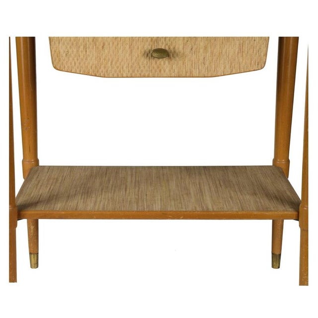 Wicker Coffee Table with Magazine Rack, Italy, 1950s For Sale - Image 6 of 9