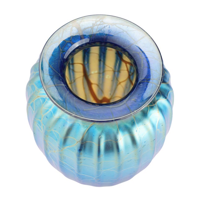 Mayauel Ward Iridescent Blown Glass Vase, 2015 For Sale In Chicago - Image 6 of 9