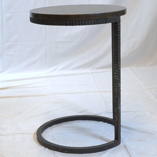 Mid-Century Modern Gregorius Pineo Triola Hand-Forged Iron Base Table For Sale - Image 3 of 10