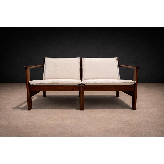 Mid-Century Modern Ouro Preto Loveseat in Imbuia, Michel Arnoult, 1960s - Lot 870 For Sale - Image 3 of 13