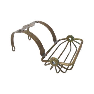 Antique Industrial Metal Tub Mounted Soap Dish For Sale