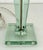 Mid-Century Modern Italian Table Lamp with Green Glass and Brass Details from Fontana Arte, 1950s For Sale - Image 3 of 18